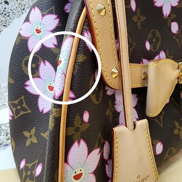LOUIS VUITTON 2003 Cherry Blossom Sac Retro PM Takashi Murakami Handbag M92012 - Picture 2 of 16
